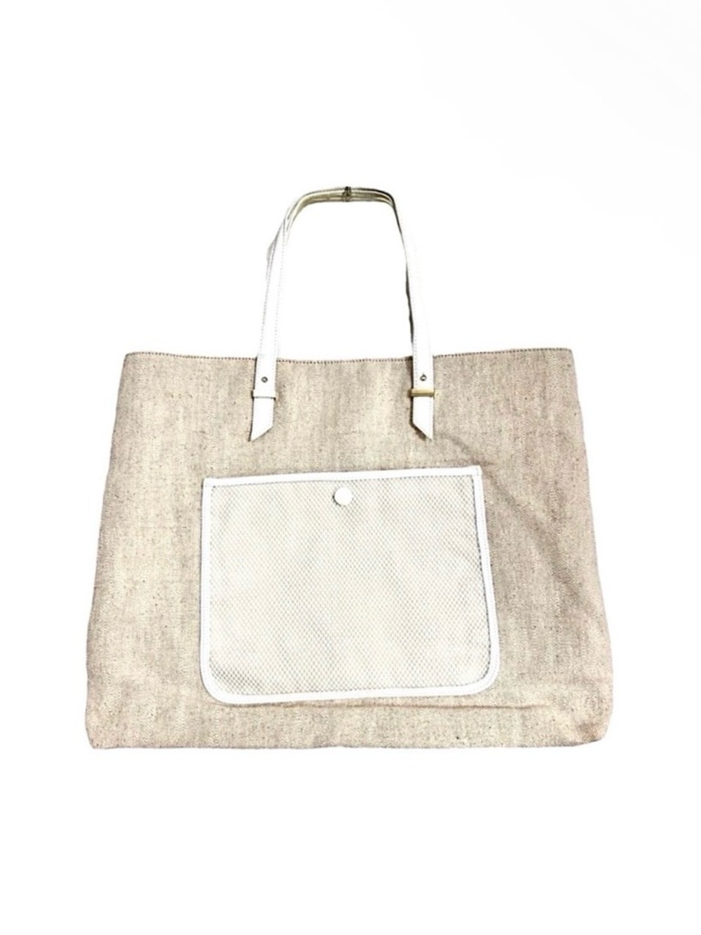 Ann Taylor NEW Linen/cotton faux/vegan leather
